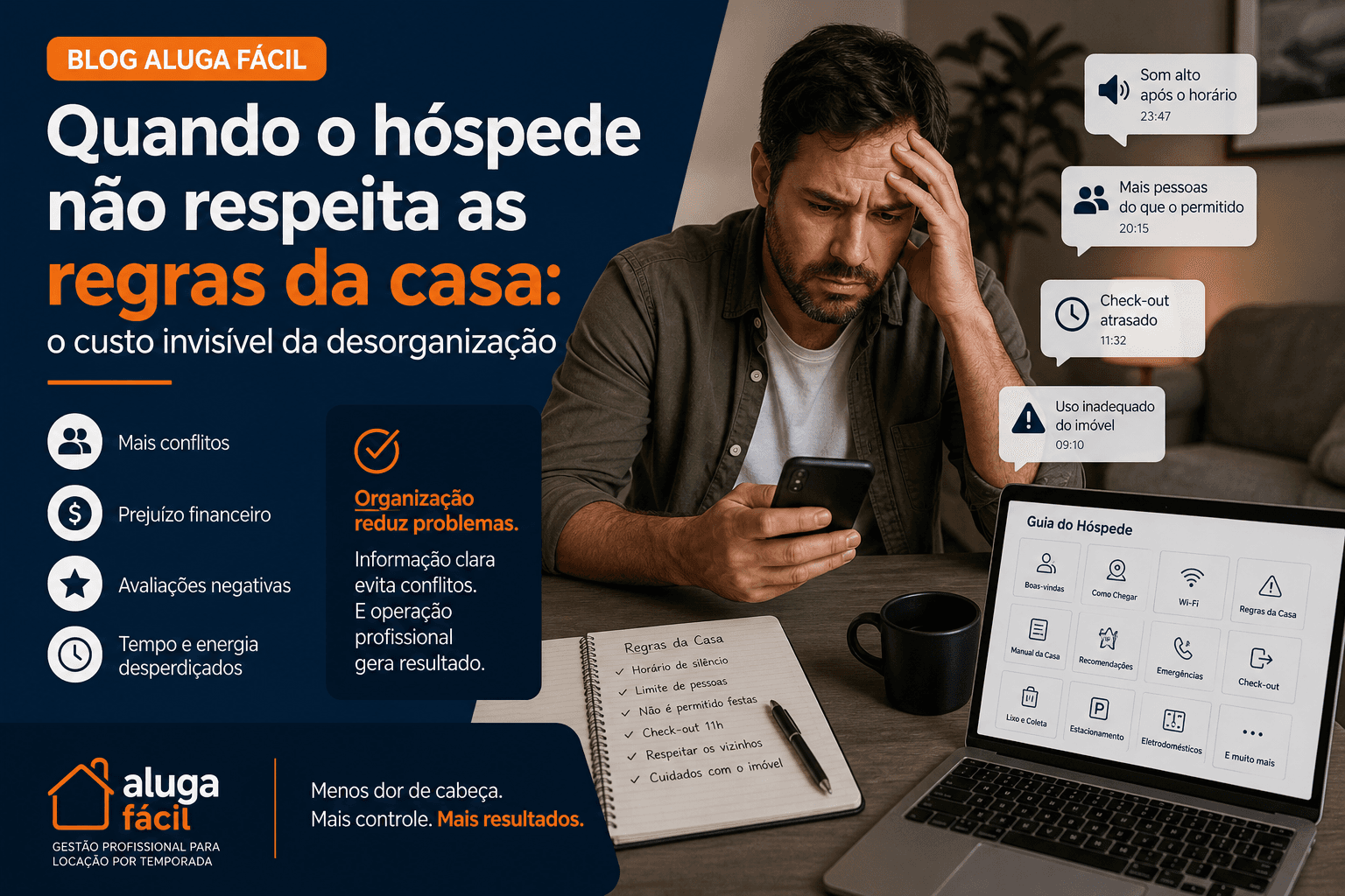Capa do artigo: Quando o hóspede não respeita as regras da casa: o custo invisível da desorganização