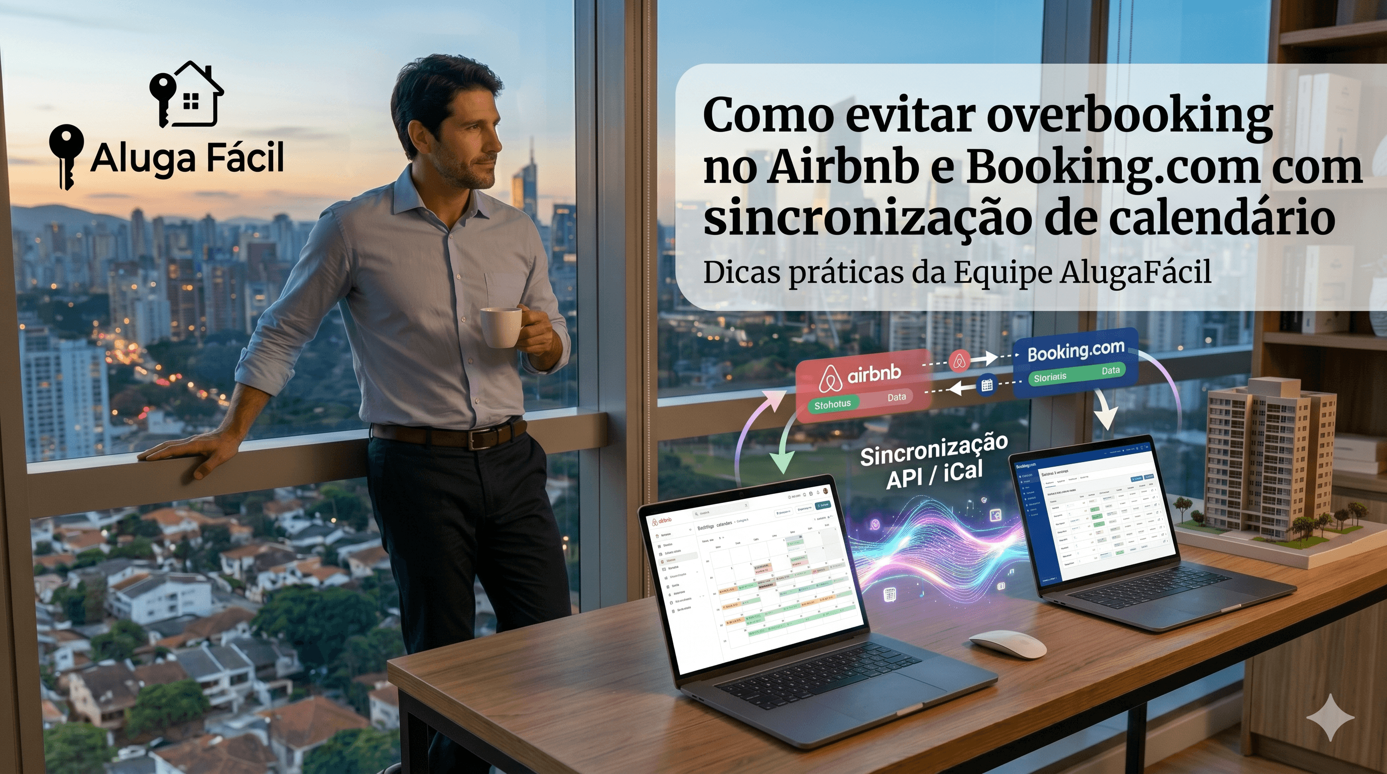 Imagem de capa do artigo Como evitar overbooking no Airbnb e Booking.com com sincronização de calendário