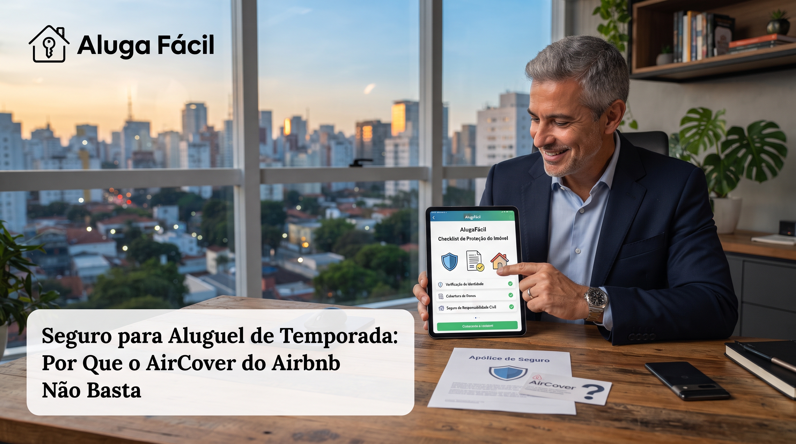 Imagem de capa do artigo Seguro para Aluguel de Temporada: Por Que o AirCover do Airbnb Não Basta | Guia 2026